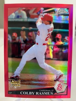 Colby Rasmus #1i96 2009 Topps cromo 'refractor rojo', serie/25 casi nuevo/como nuevo! Foto 1 de 2