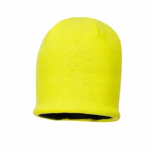 PORTWEST YELLOW FR KNITTED HI-VIS HAT ONE SIZE FR17 - Picture 1 of 2