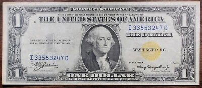 1935-A $1 Silver Certificate North Africa WWII Emergency Issue AU+ P110 - Image 1 of 2