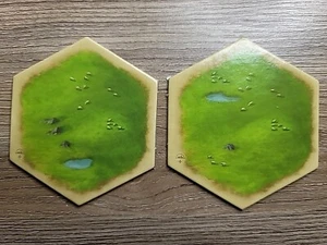 Extensión para 5-6 jugadores Catan | Azulejos hexagonales de terreno de pastoreo x2 | Piezas de juego adicionales - Imagen 1 de 1