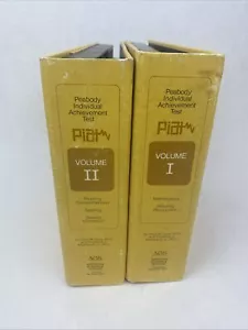 2 Vol Peabody Individual Achievement Test 1970 binders - Picture 1 of 18