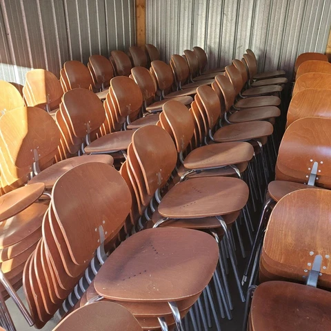 Vintage Giancarlo Piretti Xylon Chairs Designed For Kruegar Born 1999 Cover