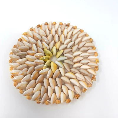 Plato caliente hawaiano Seashell Trivet 6,5" Luau Tiki Bar decoración de playa Foto 1 de 3