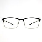 Columbia Eyeglasses Frames C3016 002 Black Silver Rectangular Full Rim 59-17-150