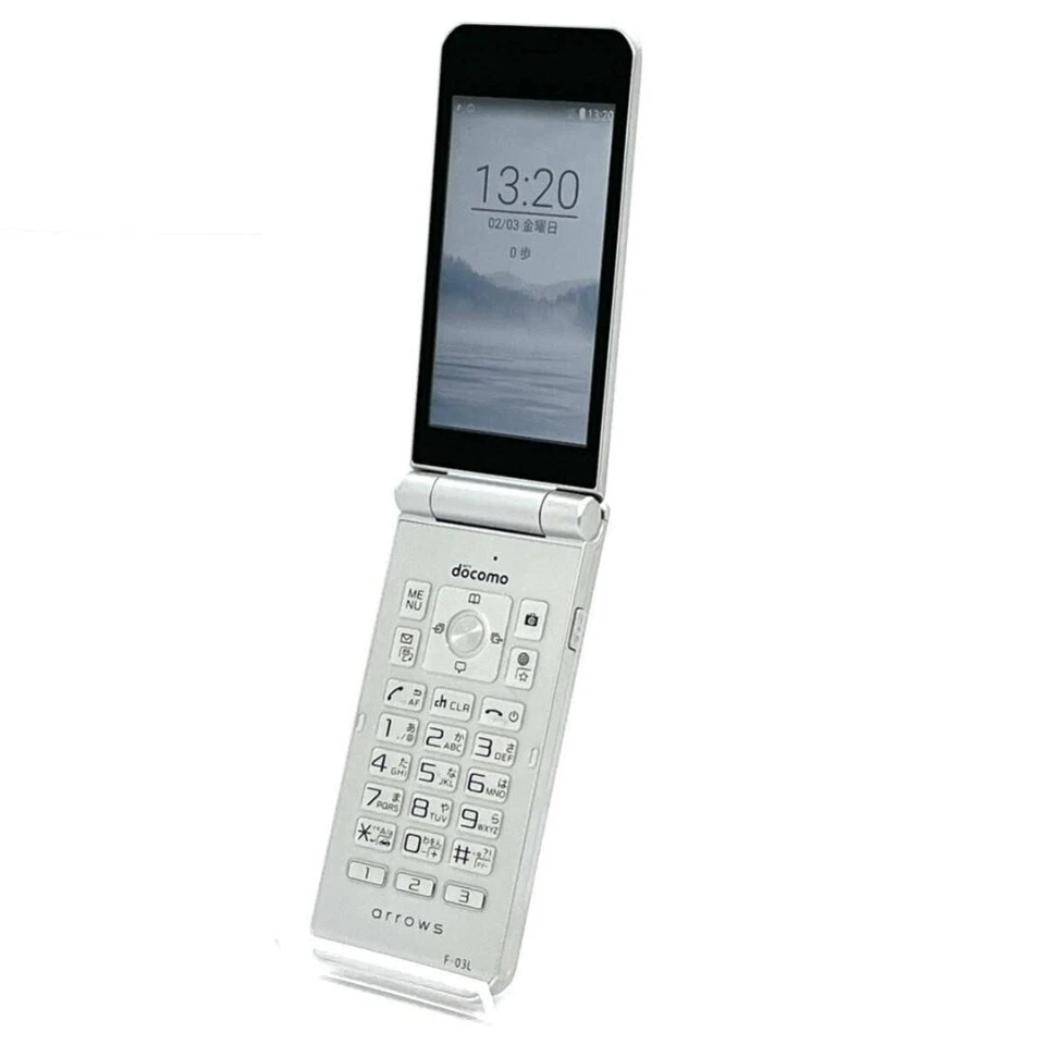Fujitsu flechas F-03L Docomo SIM desbloqueado plateado teléfono móvil ANDROID Foto 1 de 1
