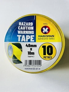 Hazard Caution Warning Tape - 48mm x 10M - Picture 1 of 2