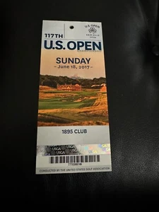 2017 US Open Erin Hills 1895 Club Ticket - Bild 1 von 1