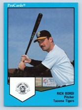 Rich Bordi 1989 ProCards Tacoma Tigers 