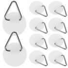 20 Pcs Small Plate Hangers Invisible Sticky Board Hook Circle Hooks Coat