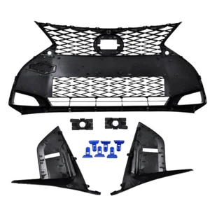 Parachoques delantero parrilla superior con orificios de cámara para Lexus IS300 IS350 F-Sport 2021-2022 - Imagen 1 de 10