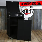 Rackmount Studio Mixer Road Case - DJ PA Flight Cabinet Stand Cart Equipment 25U