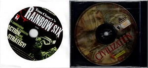 Tom Clancy's Rainbow Six & Sid Meier's Civilization III 3 Pc New XP 2 Full Games - Picture 1 of 2