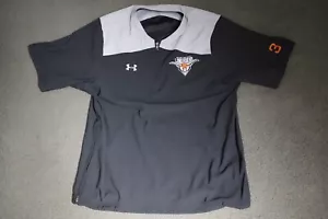Maglia Under Armour uomo L nera nord-est corna lunghe baseball logo ricamato - Foto 1 di 9