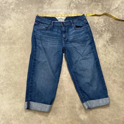 Pantalones de mezclilla Levis para mujer talla 10 Capri dobladillo enrollado de colección mezcla de algodón Y2k Foto 1 de 4