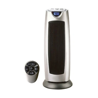 GENEVA INDUSTRIAL Geneva Ceramic Oscillating Tower Heater 2 Setting Fan w/Remote (Open Box)