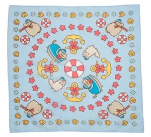 Pusheen Box Sailing Nautical Cat Bandana Summer 2019 Exclusive Head Scarf Wrap - Picture 1 of 3