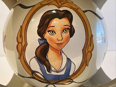 Disney Schmid La Bella y la Bestia Bella Vidrio Soplado Adorno de Navidad 1991 Foto 1 de 4