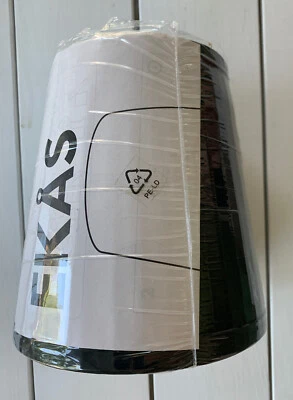 Ikea EKAS Black Lamp Shade 901.189.67 NOS NEW Ribbed Stripe - Image 1 of 4