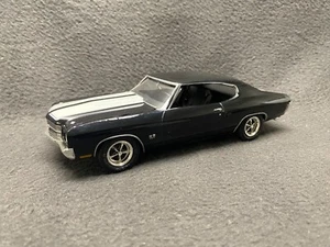 1970 Chevy Chevelle Malibu SS 454 Pro Built Model 1/24 Detailed Trim Black/Black - Picture 1 of 10