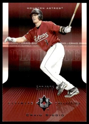 2004 Upper Deck Ultimate Collection Craig Biggio 599/675 Houston Astros #63 - Image 1 of 2
