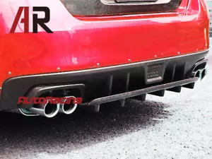Carbon Fiber Rear Under Diffuser Lip Spolier For 2015-2017 SUBARU WRX STI SEDAN - Foto 1 di 3