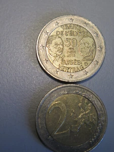 2 Euro Münze 50 Jahre Elysee-Vertrag von 2013 sehr Selten - Bild 1 von 2