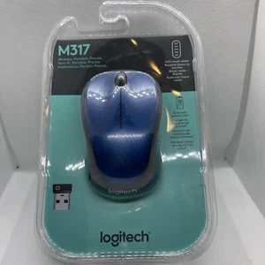 Mouse inalámbrico Logitech M317 con receptor unificador azul - Imagen 1 de 5