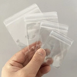 200Pcs Jewelry Storage Pouches PVC Clear Durable Resealable Zipper Baggies - Picture 1 of 8