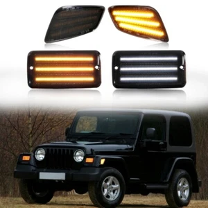 Front Bumper Marker Light & Side Turn Signal Lamp For Jeep Wrangler TJ 1997-2006 - Picture 1 of 12