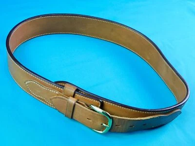 Vintage Bianchi #B3 34 Ranger Brown Leather Belt - Image 1 of 4