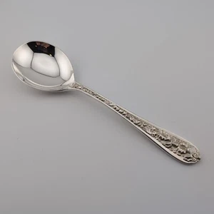 Kirk Stieff Corsage Sterling Silver Cream Soup Spoon - 6 1/4" - No Monograms - Picture 1 of 3