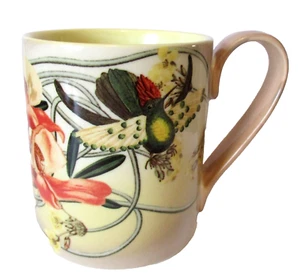 Anthropologie Orchid Mug Coral Hummingbird - Picture 1 of 5