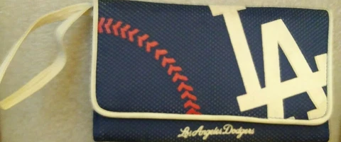 LA Dodger's Baseball Souvenir Mothers Cookies Wallet Wristlet Pre-Owned - Unused Cover