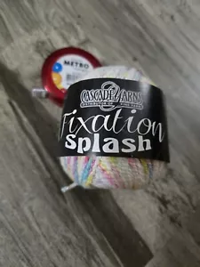 Cascade FIXATION SPLASH Yarn #101 "Primary" STRETCHY Machine Wash 50G - Picture 1 of 1