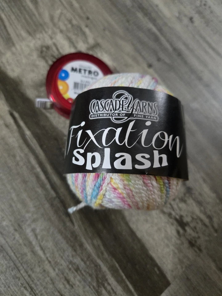 Cascade FIXATION SPLASH Yarn #101 "Primary" STRETCHY Machine Wash 50G - Image 1 of 1