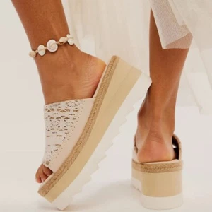 NEW Free People Santorini Platform Slide Sandal Size 8 - Picture 1 of 9