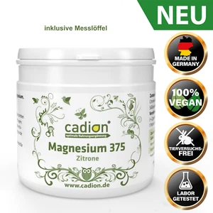 Magnesium Pulver - Magnesium-Citrat-Pulver 375mg (hochdosiert) Zitrone I VEGAN I - Bild 1 von 4