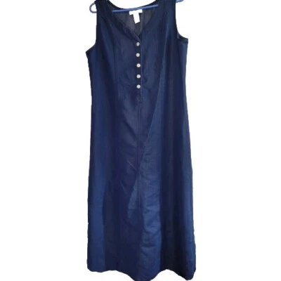 Cherokee Dress Womens Large Chambray Denim Modest Minimalist Capsule Career - Image 1 of 4