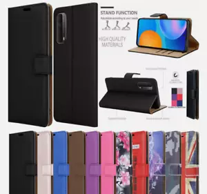 Für Huawei P Smart 2021 Hülle Slim Magnet Flip Leder Wallet Stand Handy Cover - Bild 1 von 4