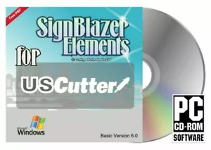 Signblazer Elements V6 US Vinyl Cutter Plotter Schildherstellung Software CD/DVD - Bild 1 von 1
