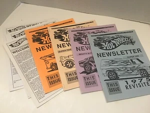 Hot Wheels Newsletter Magazines 4 Volumes from 1992, Great HW Information - Picture 1 of 6