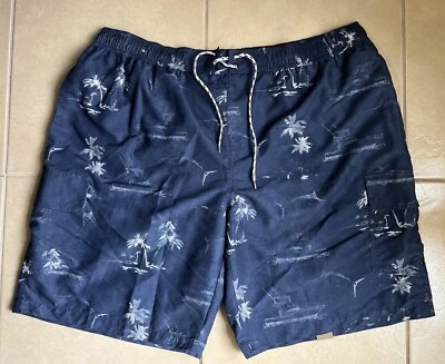 The Foundry Supply Co Hombres 3XL Azul Palma Envío Malla Baúles Tabla Carga Pantalones Cortos Foto 1 de 4