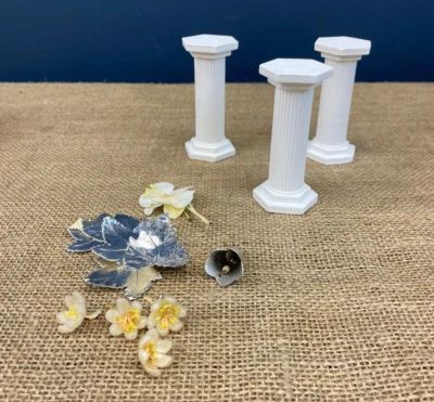 PARTELES DE BODA VINTAGE APILABLES PILARES DE YESO COLUMNAS HORNEAR + DECORACIONES Foto 1 de 4