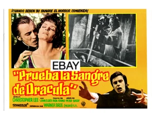 TASTE THE BLOOD OF DRACULA 1970 ORIGINAL MEXICO LOBBY CARD #1 C LEE HAMMER FILMS - Picture 1 of 1