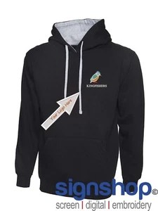 UC507 Hoodie Contrasting Two Tone Panels Custom Embroidered FREE LOGO SETUP - Bild 1 von 24
