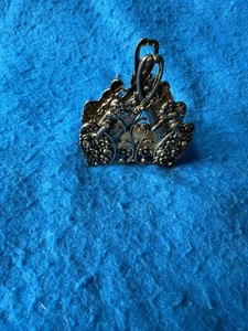 kleiner Alter 800er Silber Serviettenständer Ständer - Bild 1 von 7