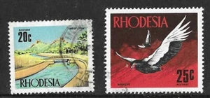 RHODESIA 1970 Decimal Pictorial Definitives SG 448 & 449 - 20c & 25c - Fine used - Picture 1 of 2