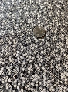 1800’s Reproduction Cotton Fabric 1 Yd Reminiscence 337 Black - Picture 1 of 2