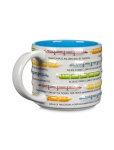 2025 Disney Parks Monorail Please Stand Clear Of Doors Ceramic Coffee Cup Mug 💥 - Picture 1 of 4