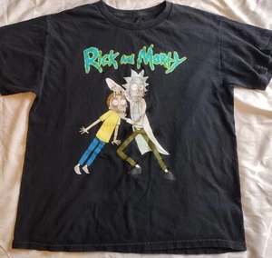 Camiseta Rick and Morty Gráfica Dibujos Animados Divertida Camiseta Adulto Nadar Negra Talla Grande L - Imagen 1 de 7